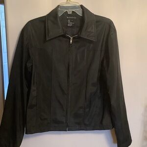 Le Chateau Classic Black Leather Jacket